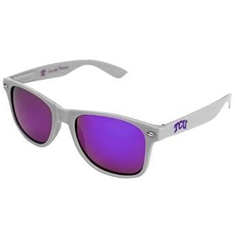 Click here to buy New Shady Peeps Polarized TCU Horned Frogs Silver Gray Sunglasses by Shady Peeps.