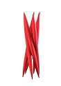 Legnoart Spicy 6-Slot Knife Holder With Steak Knives, Red