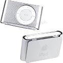 U-Bop Shield Metal Protector Case For Apple iPod shuffle 2G , Silver