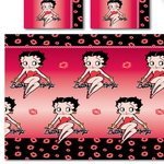 Betty Boop King Size Duvet Cover And Pillowcase Set - 'Sit'