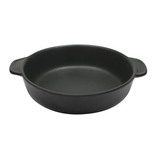 Maxwell and Williams Microstoven Black 6-1/2-Inch Round Au Gratin Dish