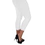 White Crop Leggings With Lace Detail