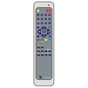 HQ RC160/PR 1:1 Ersatz Fernbedienung grau