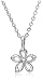 Sterling Silver Flower Pendant, 18"