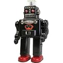 Huge 12 Inch Battery Operated Tin Plate Smoking Robot