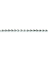 14k 3/16 White Gold Florentine Baby Bangle Bracelet : Length 6 in