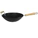 Non Stick Carbon Steel Wok, 34 cm