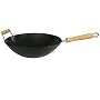 Non Stick Carbon Steel Wok, 34 cm