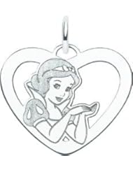 Sterling Silver Disney Princess Snow White Heart Charm