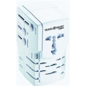 Travel Smart By Conair Adapter/Converter Combo with Surge Protection