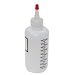 Vestil BTL-RC-6-LBL Narrow Low Density Polyethylene (LDPE) Round Graduated Dispensing Bottle with Label and Red Cap, 2-1/8" Diameter x 6-1/4" Height, 6 oz Capacity, Translucent