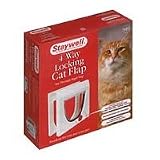 Staywell 919 Cat Flap Pet Door 4 Way Locking White