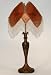 Victorian Beaded Shaded Bronzed Metal Table Lamp