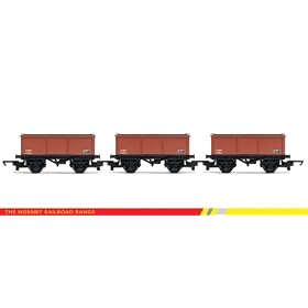 Hornby R6473 00 Gauge Triple Mineral Wagon Pk Railroad Railroad Rolling Stock
