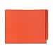 Smead End Tab Folder, Letter, Straight, 11 Point, Orange, 100 per Box (25510)