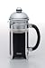 BonJour French Press Maximus 8-Cup with Flavor Lock Brewing, Brushed Stainless Steel