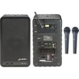Azden APS-25-VH1/A4 Single-Channel VHF Powered Speaker System with Wireless Mics