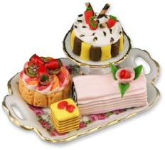 Dollhouse Tray With Pastries-Reutter Porcelain