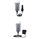 Essential Kit for the Samsung SPH-A460 - includes Car and Wall Charger with Rapid Charge Technology - Gomadic Brand w/ TipExchange Technology