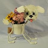 Bichon Frise indoor or outdoors (garden) décor plant stands. Holds 4