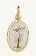 Gold Plated Religious Medal - Crucifixion