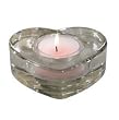 Colonial Candle Glass Heart Votive Candle Holder