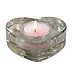 Colonial Candle Glass Heart Votive Candle Holder