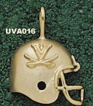 Univ Of Virginia Helmet W/Sabres 14K Charm/Pendant