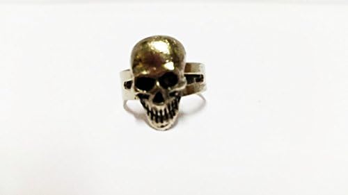 Great2u Engrave Gothic Smile Skull Head Style Ring Biker Rock Punk Accessories Classic Free Size Charm Bangle Unique Cuff Bracelet