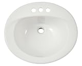 TOTO Lt501.4#01 4 Centerset 20 X 17 Self Rimming Lavatory, Cotton White