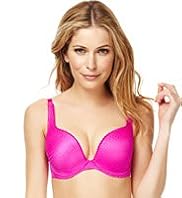 Faux Snakeskin Print Sweetheart Push-Up A-DD Bra