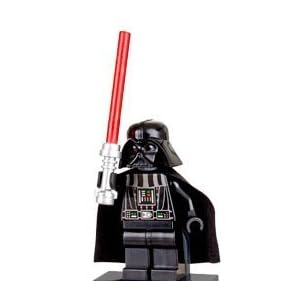 LEGO Star Wars LOOSE Mini Figure Darth Vader with Silver Lightsaber