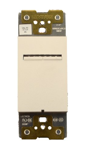  Leviton ATH08-1LW, Acenti 8A-120VAC Fluorescent Dimmer for Hi-Lume Or Eco-10 Ballasts, Single-Pole, 3-Way or More Applications, Alabaster 