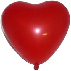 Herzluftballons, rot ca. 60 cm Umfang, ca. 25 cm Durchm.