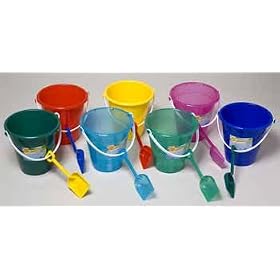 Sand Beach Bucket Pail with Shovel by