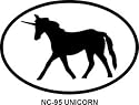 Unicorn Oval Sticker