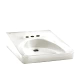 American Standard 9141.011.020 Wheelchair User 4-Inch Centerset Lavatory, White