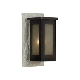 Kenroy Home 70014WHSL Icefield Medium Wall Lantern with 8-Inch Extension by Kenroy Home