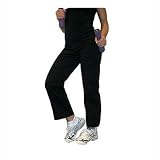 Danskin Meditate on Cotton Body Fit Seamed Crop Black Pant