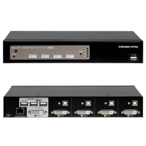 ConnectPRO 4-Port DVI KVM Switch UD-14+KIT1F On Sale