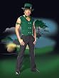 Sexy Get Lucky Leprechaun Costume for Men (Pants/Shoes Not Included)