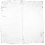Forzieri White Silk Pocket Square