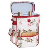 Picnic Time Duet Rose 2-Bottle Wine & Cheese Tote w/ Accessories (Red/Rose)