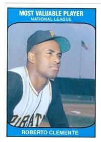 1985 TCMA #4 MVP 1966 Roberto Clemente Pittsburgh Pirates Baseball Card