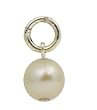 Beaucoup Designs Silver Over Pewter Old World Genuine Cultured Pearl Charm for Necklace or Bracelet - MADE IN USA