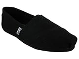 Toms Classic Black Burlap Women Slip On 001004b11