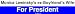 Monica Lewinsky's ex-Boyfriend's Wife For President Bumper Sticker