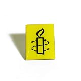 Yellow Amnesty International Pin