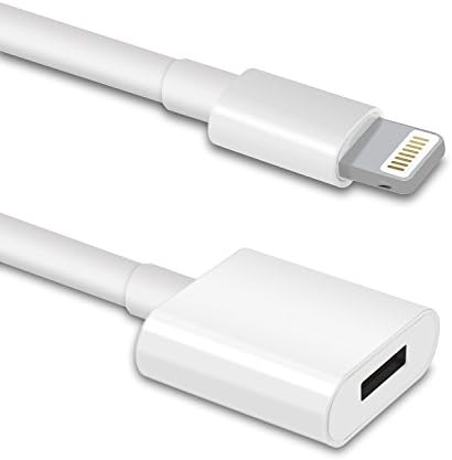 iTOP 0.1M Lightning 8 Pin Data Charing Extension Cable for iPhone 7 Plus 6 6S Plus 5S 5C 5 SE iPad Air Pro Mini 2 3 4 iPod Male to Female 8-Pin Cable,Dock Connector Extender Extension Cable Adapter