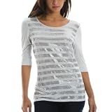 Armani Exchange Sequin Stripe Top